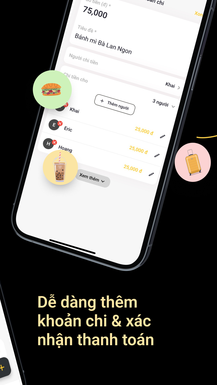 Chia Tiền Nhóm - Trip and Fun