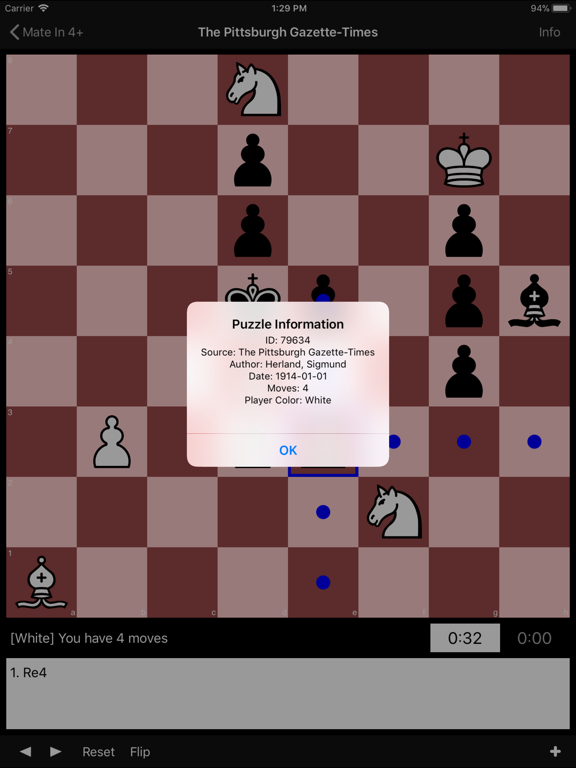 Screenshot #6 pour Mate in 4+ Chess Puzzles