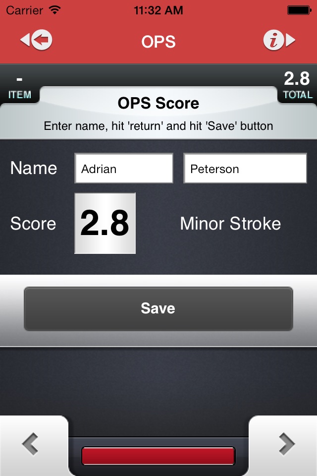 Orpington Prognostic Scale screenshot 3