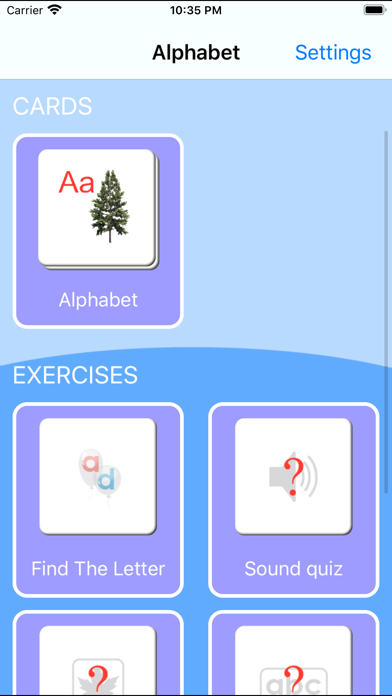 French Alphabet Cards Screenshot
