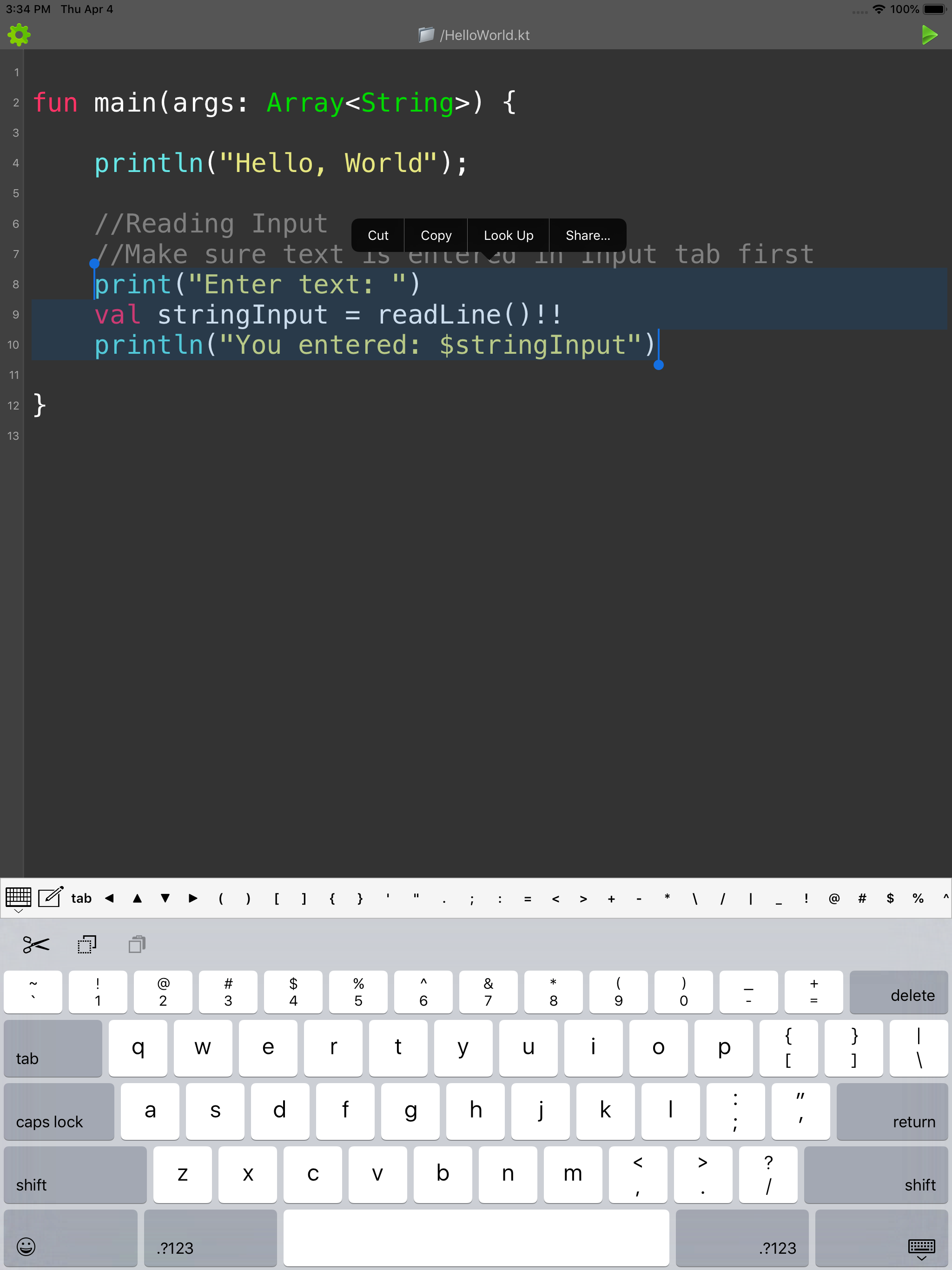Kotlin Programming Compiler screenshot 8