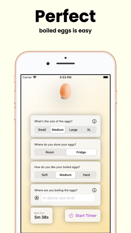 Egg Timer: Perfect boiled eggs