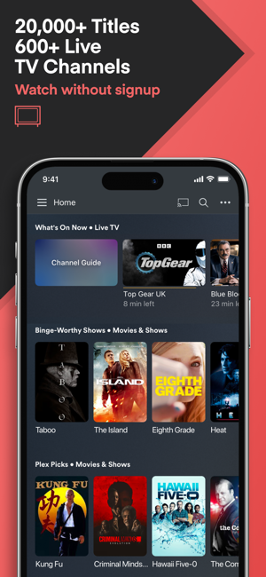 ‎Plex: Watch Live TV and Movies Screenshot