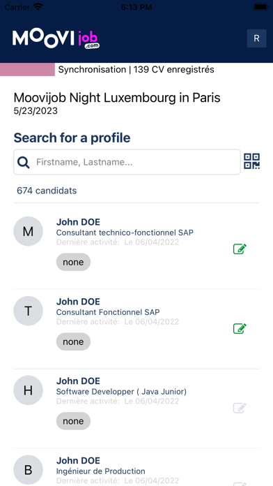 Moovijob Event Screenshot