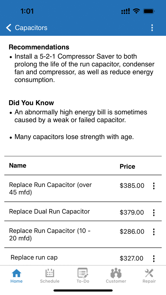 P3 HVAC Software Phone App