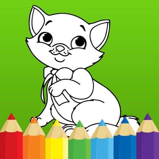 Coloring book: Draw Animals Icon