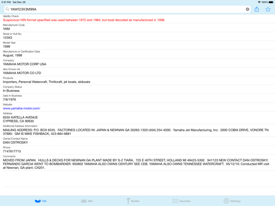 Screenshot #6 pour HIN Search - Boat HIN Decoder