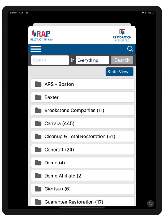 RAP - Ready Action Plan iPad screenshot 1 - Reference app