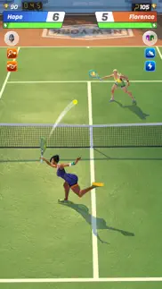 tennis clash：sports stars game iphone screenshot 2