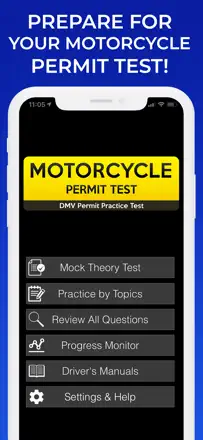 DMV Motorcycle Permit Test: Screenshot 1 von 8