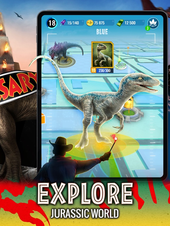 Jurassic World Alive iPad app afbeelding 2