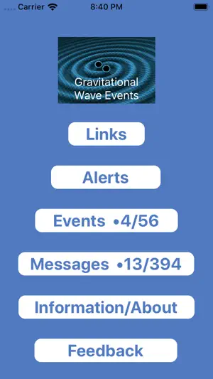 Gravitational Wave Events screenshot 1
