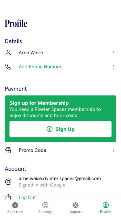 Riveter Spaces Screenshot
