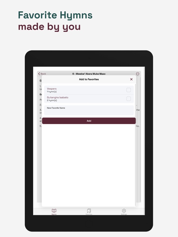 SDA Kinyarwanda Hymnal iPad screenshot 5 - Reference app