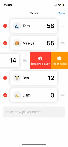 Game screenshot iScore : simple score keeper hack
