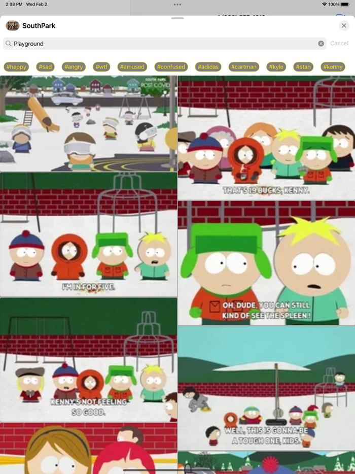 South Park Stickers and GIFs