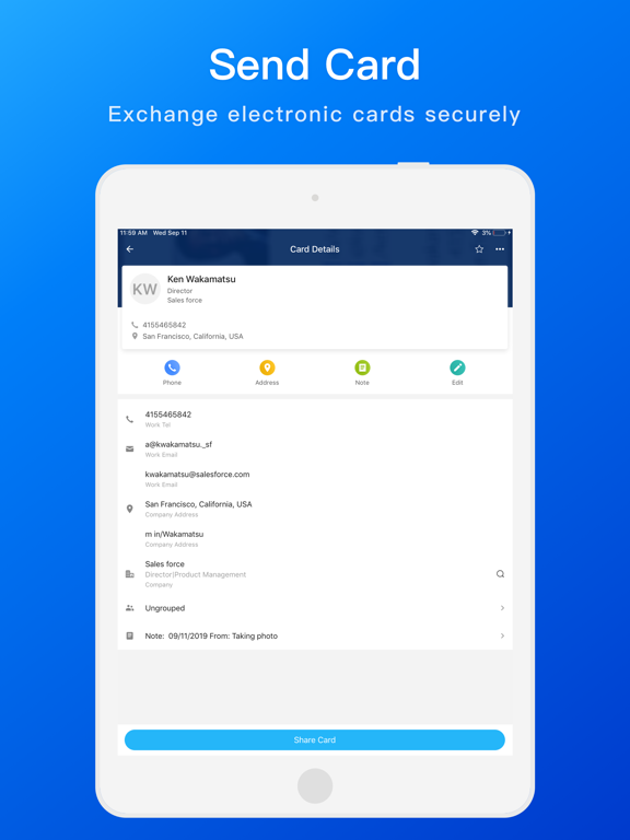 CamCard Business Card Scanner App voor iPhone, iPad en iPod touch