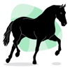 Black Horse Cowboy Stickers icon