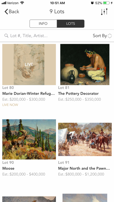 Jackson Hole Art Auction Screenshot