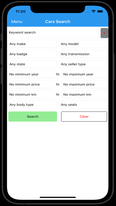 New & Used Cars For Sale Screenshot