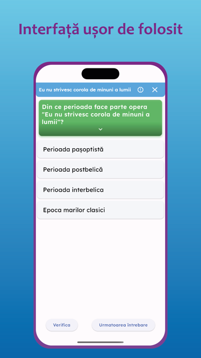 Quizuri BAC Romana Screenshot