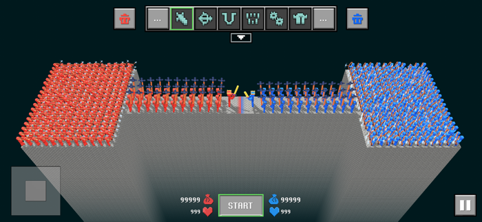 Blocky Ragdoll Battle