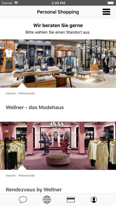 Modehaus Wellner Screenshot