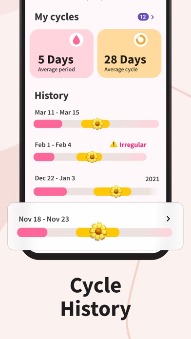 Period Tracker Period Calendar Screenshot