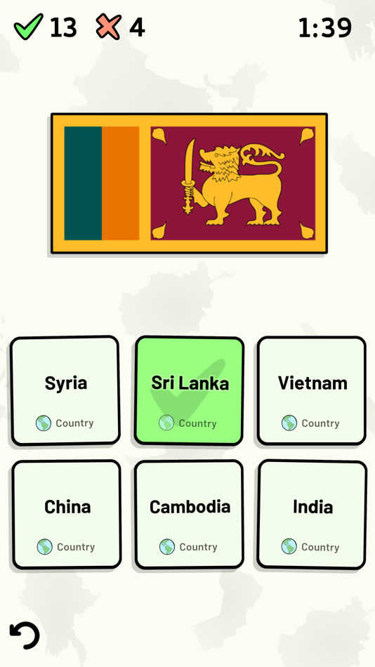 #2. Countries of Asia Quiz (iOS) By: Atlas Educational Software