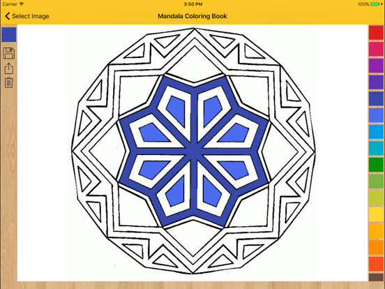 Mandala Coloring Book - Pages iPad screenshot