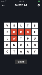 Quest: Search letter find word screenshot