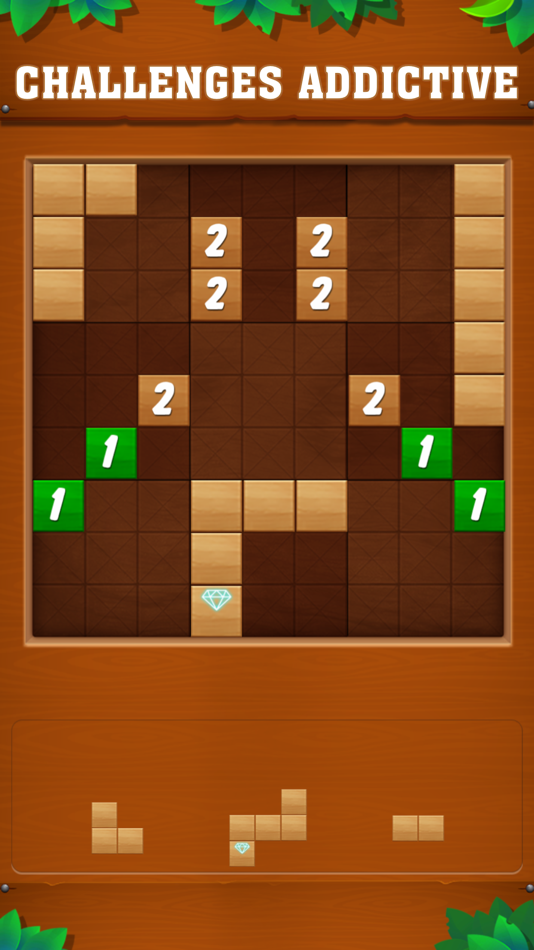 #3. Timber Doku : Block Puzzle (iOS) By: Mai Bui