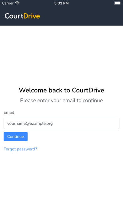 CourtDrive Mobile Screenshot
