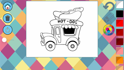 Cars coloring book to paint Screenshot