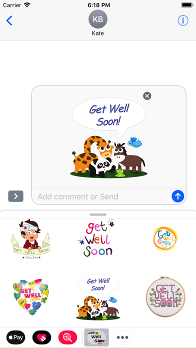 Get Well Soon Stickers 2018 Screenshot