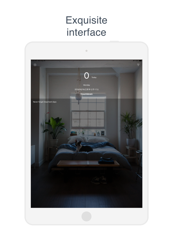 Countdown - days reminder iPad screenshot 4 - Lifestyle app