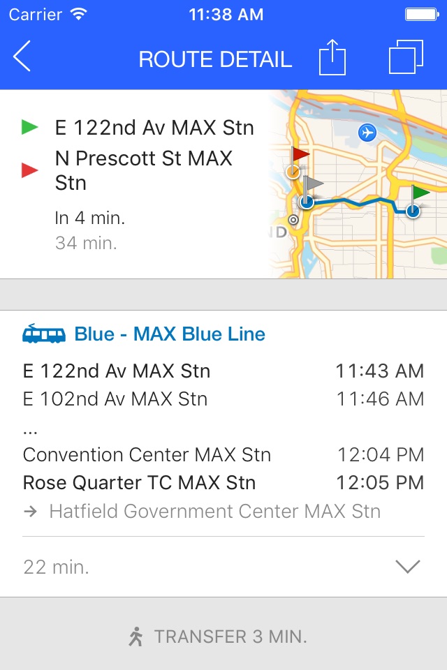 ezRide Portland TriMet Transit screenshot 4