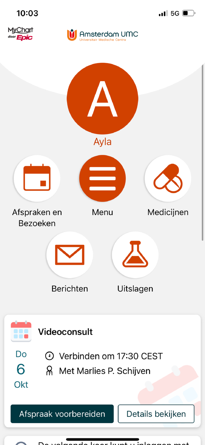 Mijn Dossier Amsterdam UMC