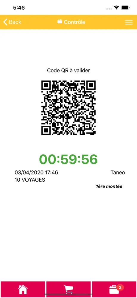 Taneo e-ticket