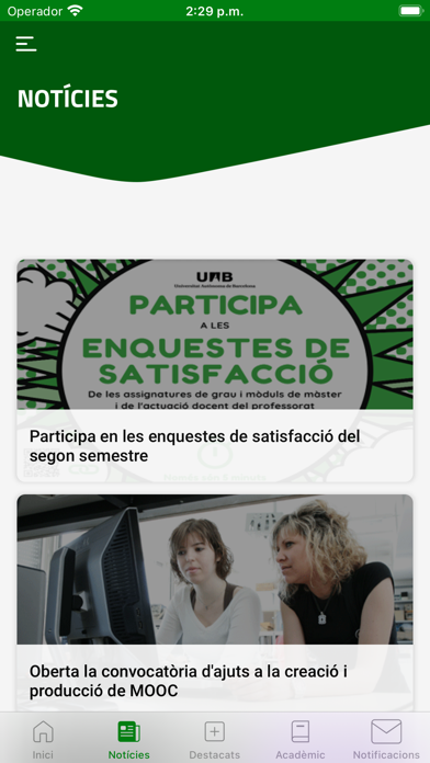 Universitat Autònoma Barcelona Screenshot