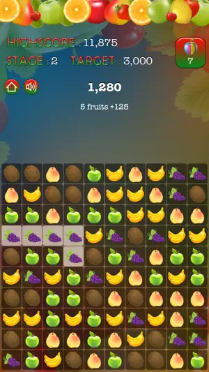 Pop Pop Fruit Puzzle screenshot 3