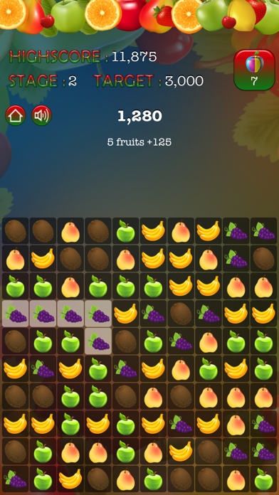 Screenshot #3 pour Pop Pop Fruit Puzzle