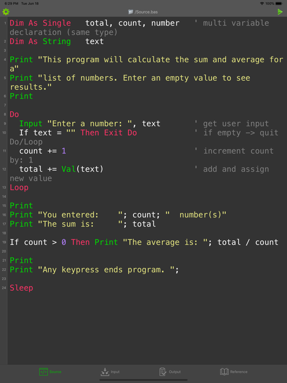 Screenshot #4 pour BASIC Programming Compiler