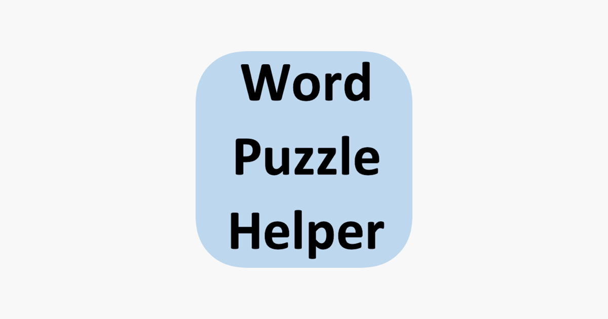 ‎Word Puzzle Helper on the App Store