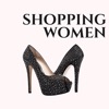 Shopping women shoes shop icon