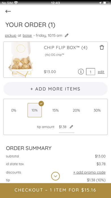 Chip Cookies Screenshot