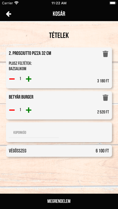 NívóBistro és Pizzéria Screenshot