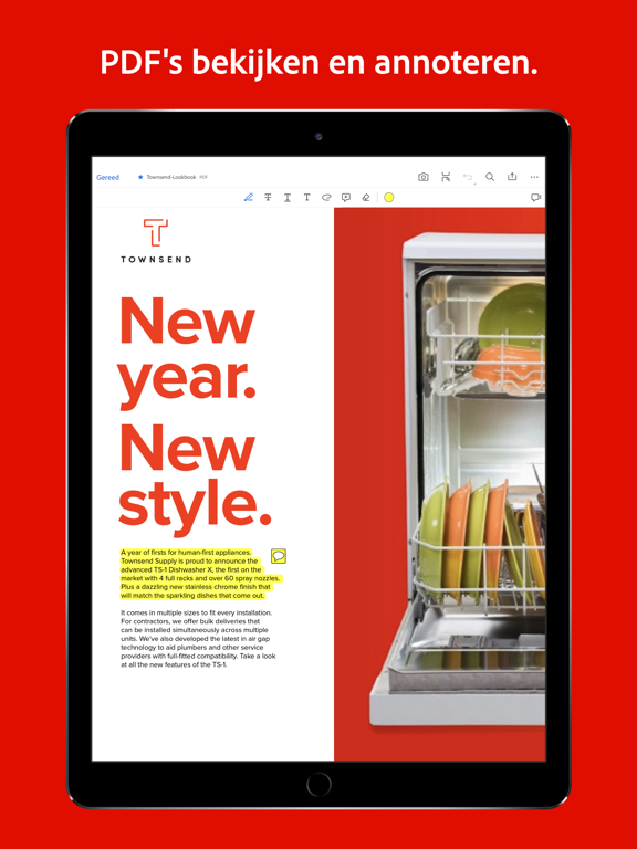 Adobe Acrobat Reader voor PDF iPad app afbeelding 3