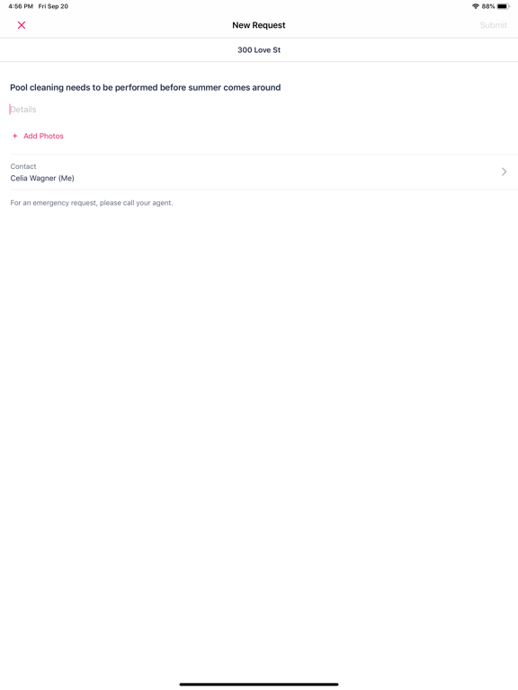 Console Tenant iPad screenshot 2