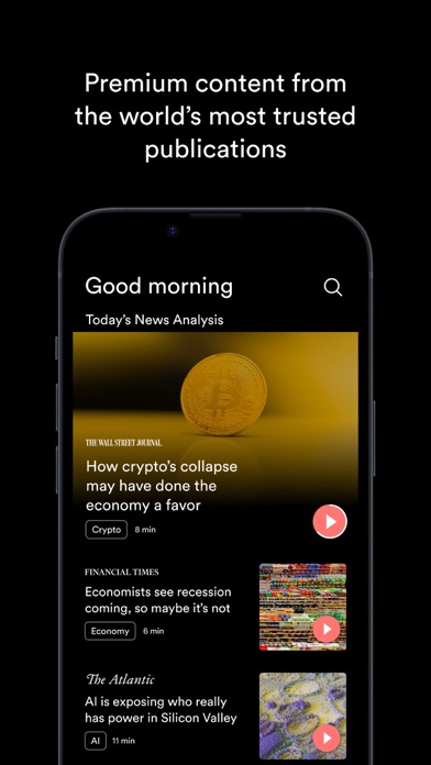 Curio - Audio Journalism Screenshot